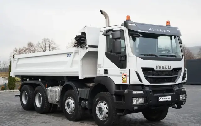 IVECO TRAKKER 450 / 8x4 / WYWROTKA / HYDROBURTA / BORDMATIC / EURO 6 / 