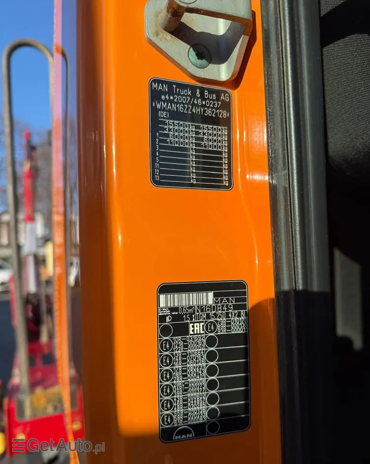 MAN 15.250 TGM bramowiec, MEILLER, pilot, 234 t.km.! 