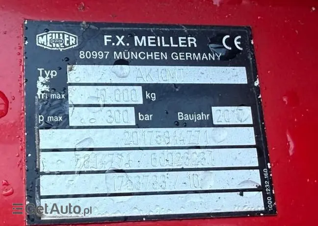 MAN 15.250 TGM bramowiec, MEILLER, pilot, 234 t.km.! 