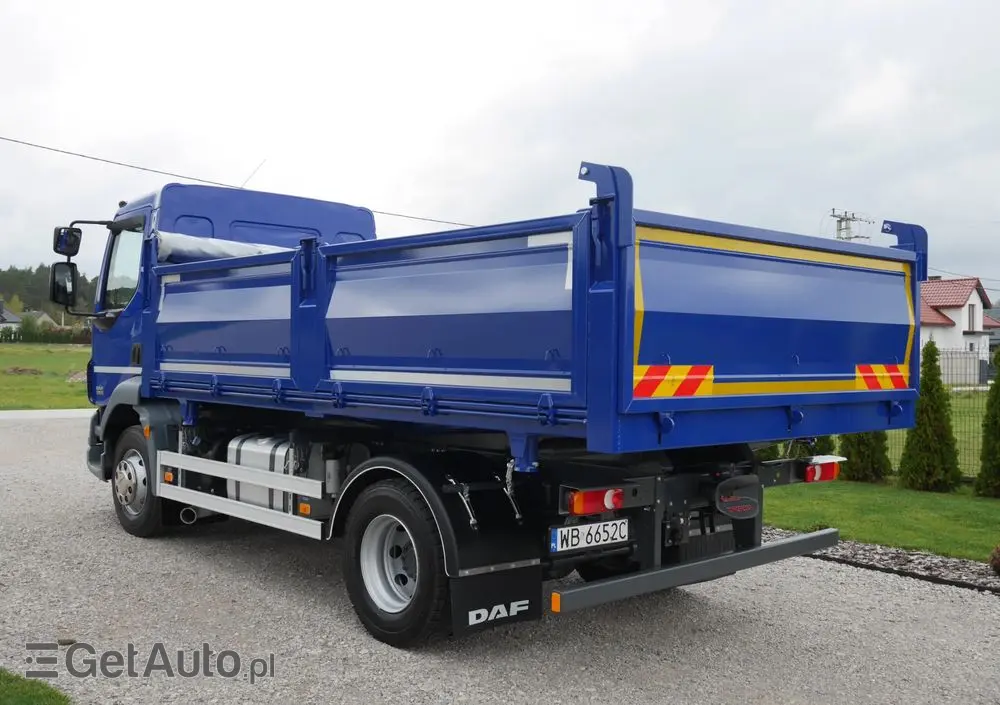 DAF LF 55.220 WYWROTKA 3-STRONNA,DMC 15000KG NISKI PRZEBIEG, STAN IDEALNY 