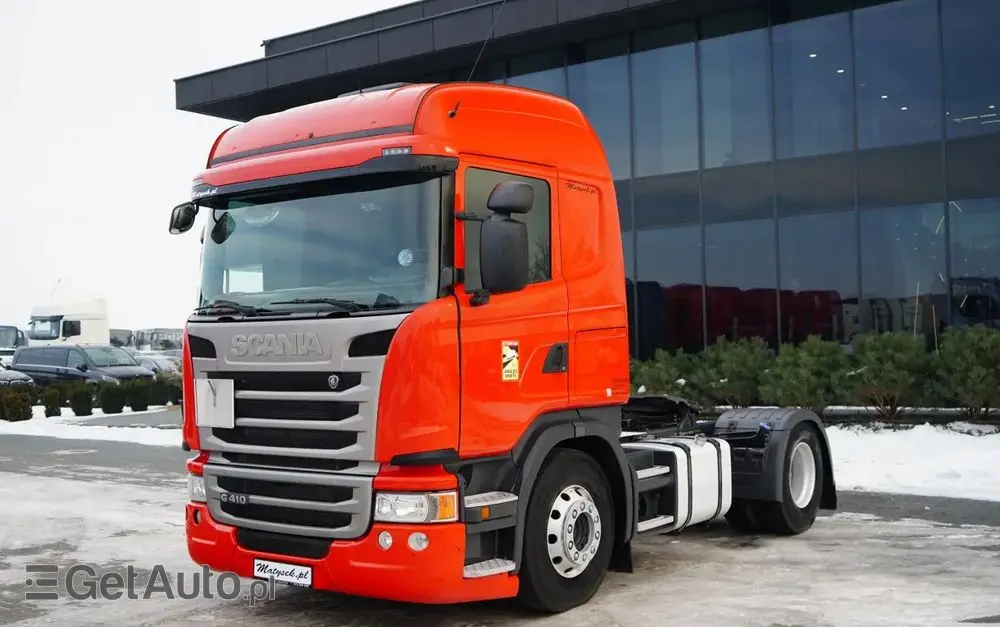SCANIA G 410 / RETARDER / HYDRAULIKA / PEŁNY ADR / ALUFELGI / EURO 6 