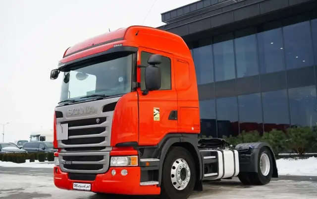 SCANIA G 410 / RETARDER / HYDRAULIKA / PEŁNY ADR / ALUFELGI / EURO 6 