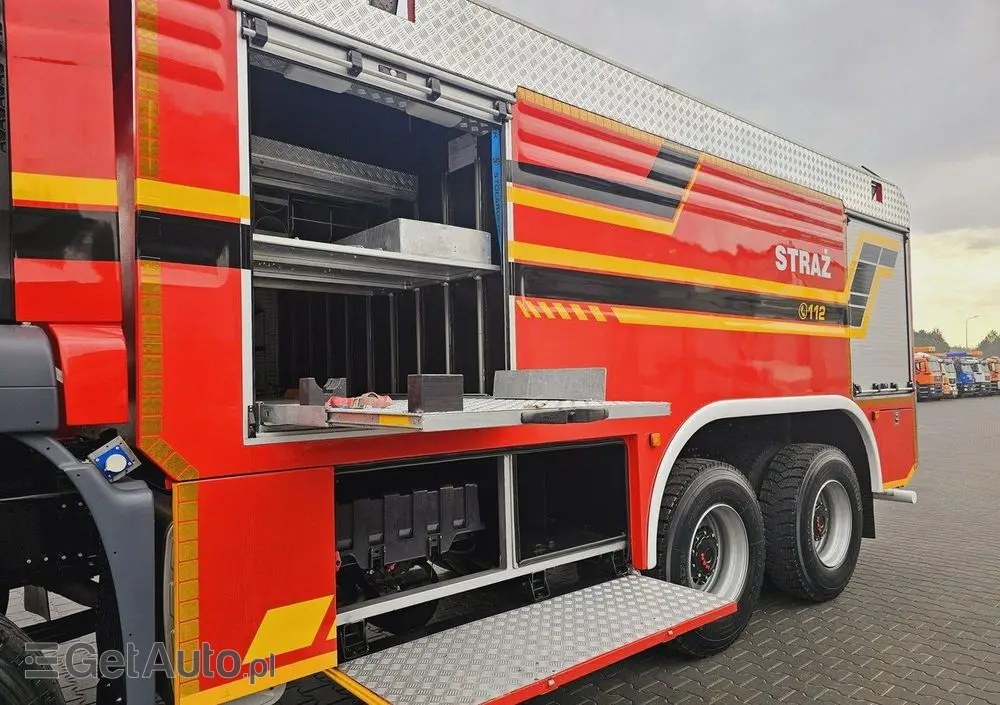MAN TGS 26.440 6x6 9500 l woda + 950 piana Stolarczyk straż pożarna 