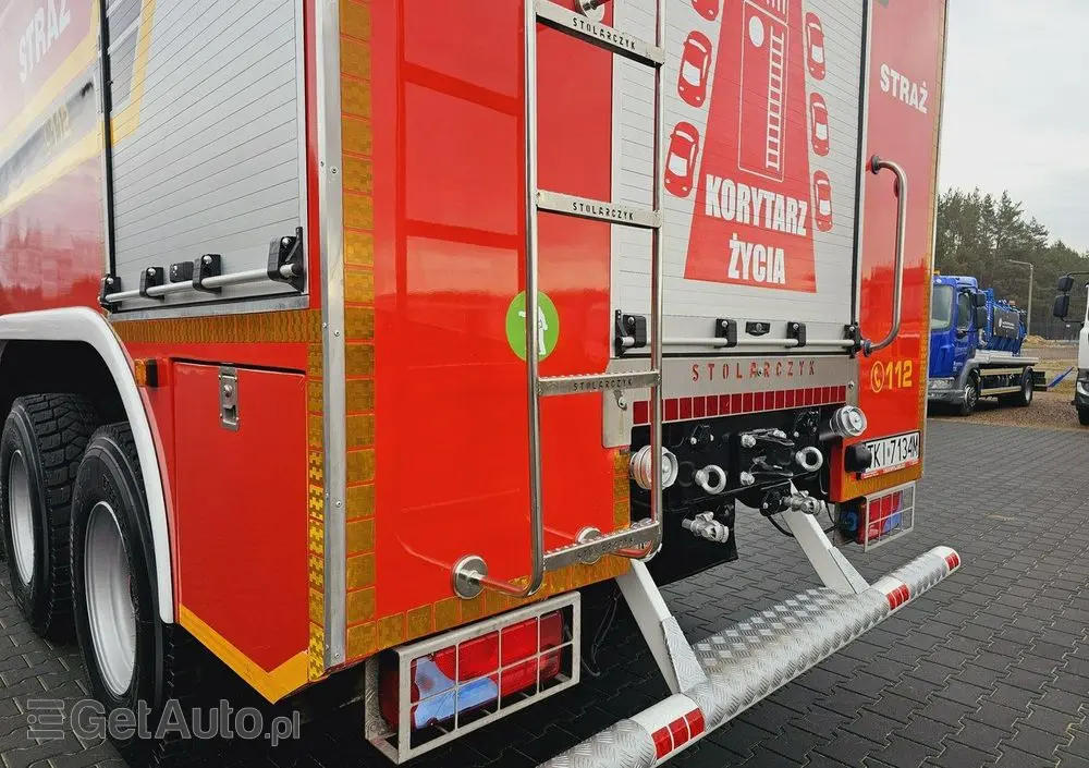 MAN TGS 26.440 6x6 9500 l woda + 950 piana Stolarczyk straż pożarna 