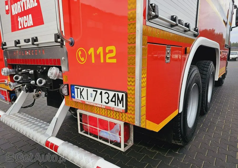 MAN TGS 26.440 6x6 9500 l woda + 950 piana Stolarczyk straż pożarna 