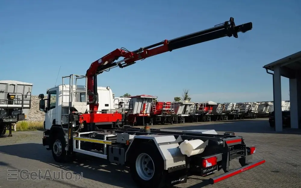 SCANIA P 280 / SIŁOWNIK DO WYWROTU / + HDS HMF 635 / UDŹWIG 1 500 KG / MAX WYSÓW 7 M / STEROWANIE RADIOWE / EURO 6 