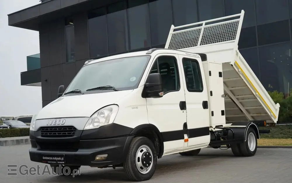 IVECO DAILY 35-130 / WYWROTKA / BRYGADÓWKA - 7 MIEJSC  / BLIŹNIAK / MANUAL / 