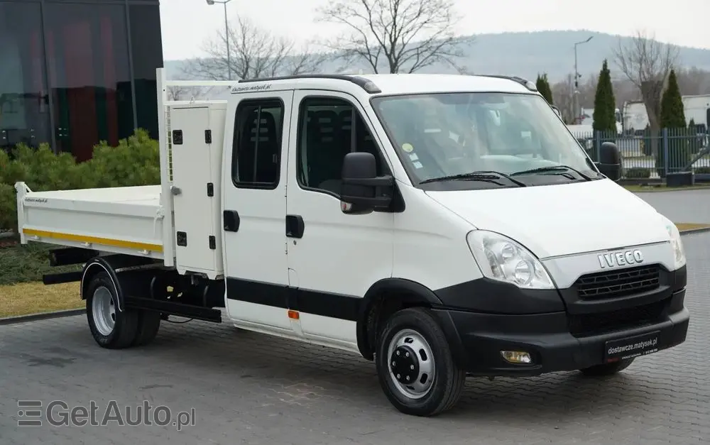 IVECO DAILY 35-130 / WYWROTKA / BRYGADÓWKA - 7 MIEJSC  / BLIŹNIAK / MANUAL / 