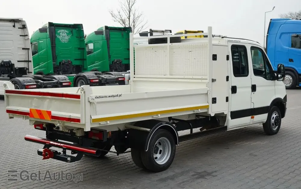 IVECO DAILY 35-130 / WYWROTKA / BRYGADÓWKA - 7 MIEJSC  / BLIŹNIAK / MANUAL / 