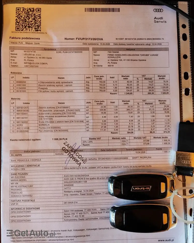 AUDI E-tron 50 Quattro S Line