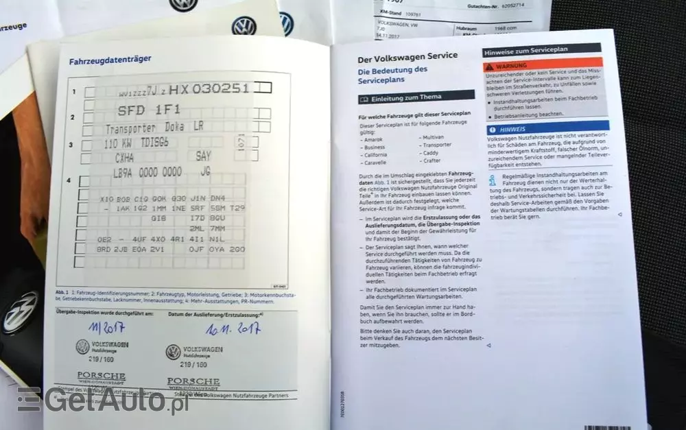 VOLKSWAGEN TRANSPORTER T6 DOKA NISKI PRZEBIEG 
