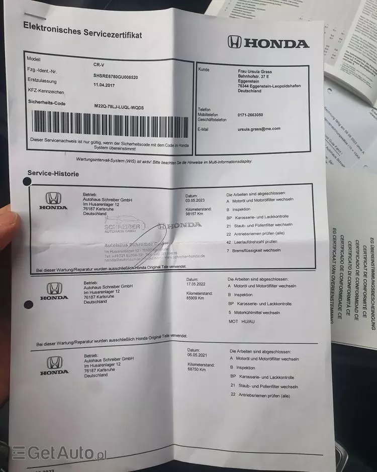 HONDA CR-V 1.6i DTEC 4WD Lifestyle Plus