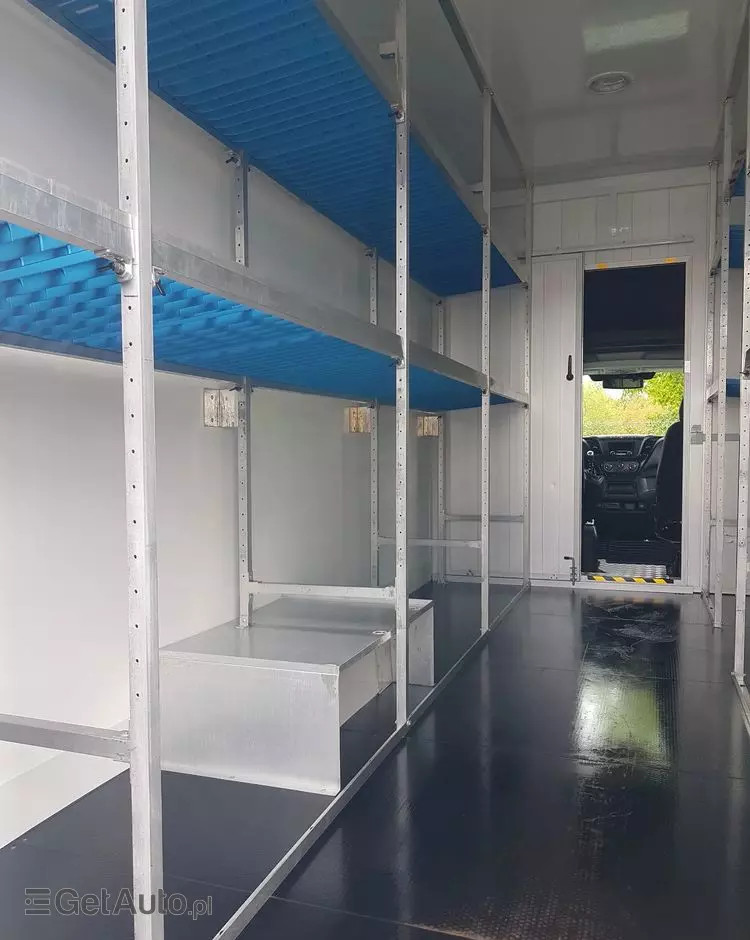 IVECO DAILY KONTENER NISKOPODŁOGOWY 4,43x2,23x2,42 SKLEP FOODTRUCK BAR KLIMA KONIOWÓZ KAMPER 