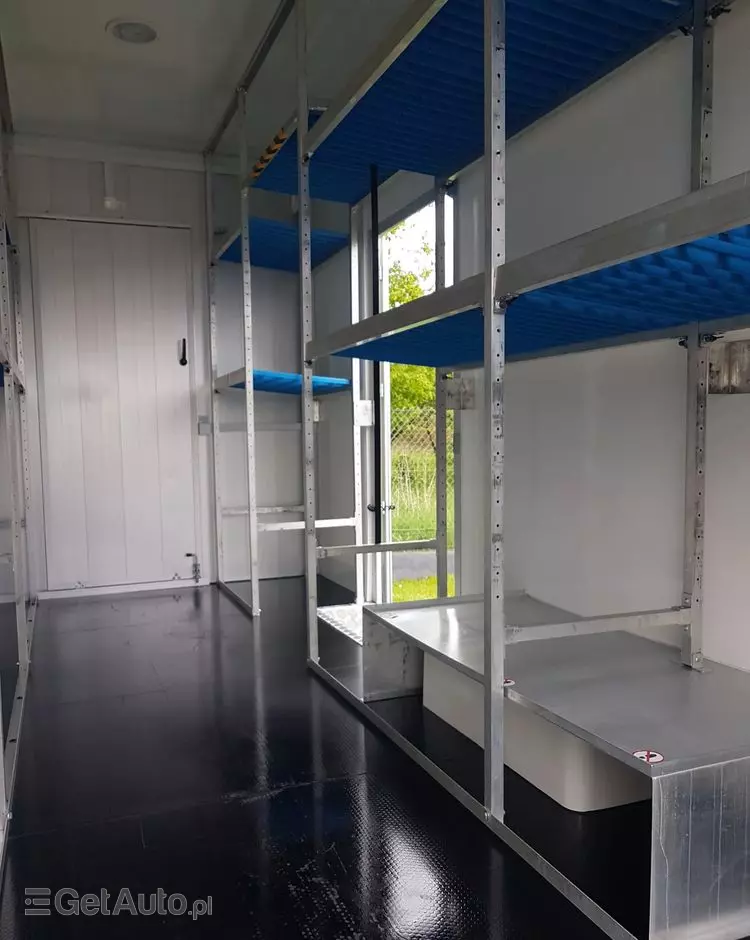 IVECO DAILY KONTENER NISKOPODŁOGOWY 4,43x2,23x2,42 SKLEP FOODTRUCK BAR KLIMA KONIOWÓZ KAMPER 