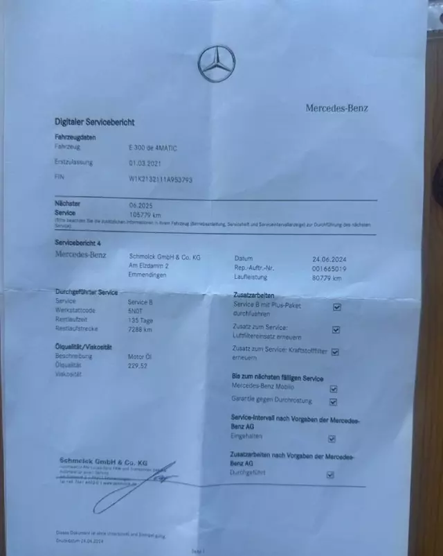 MERCEDES-BENZ Klasa E 300 de 4Matic T 9G-TRONIC AMG Line