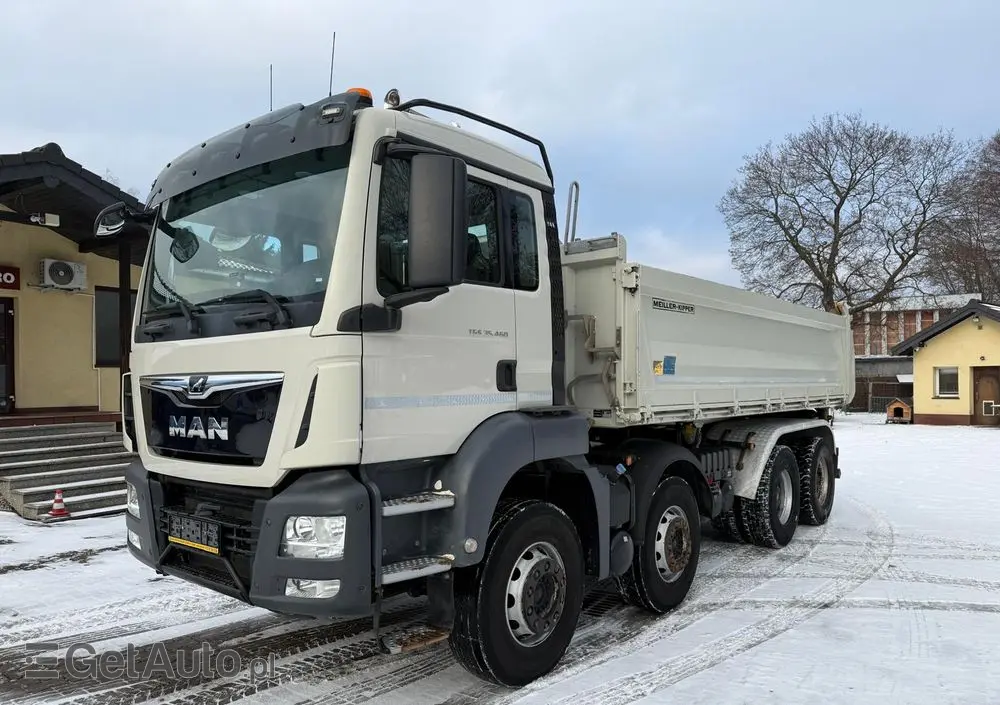 MAN 35.460 TGS wywrotka 8x4, 3-str. MEILLER, BORDMATIC, 302 t.km., TOP! 