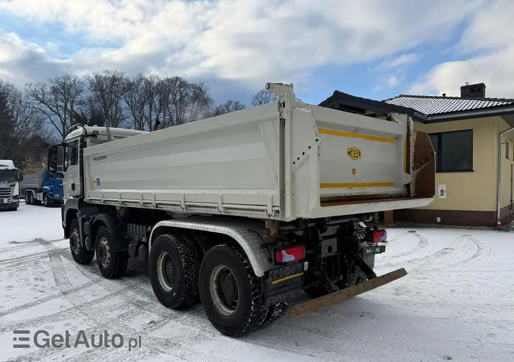 MAN 35.460 TGS wywrotka 8x4, 3-str. MEILLER, BORDMATIC, 302 t.km., TOP! 