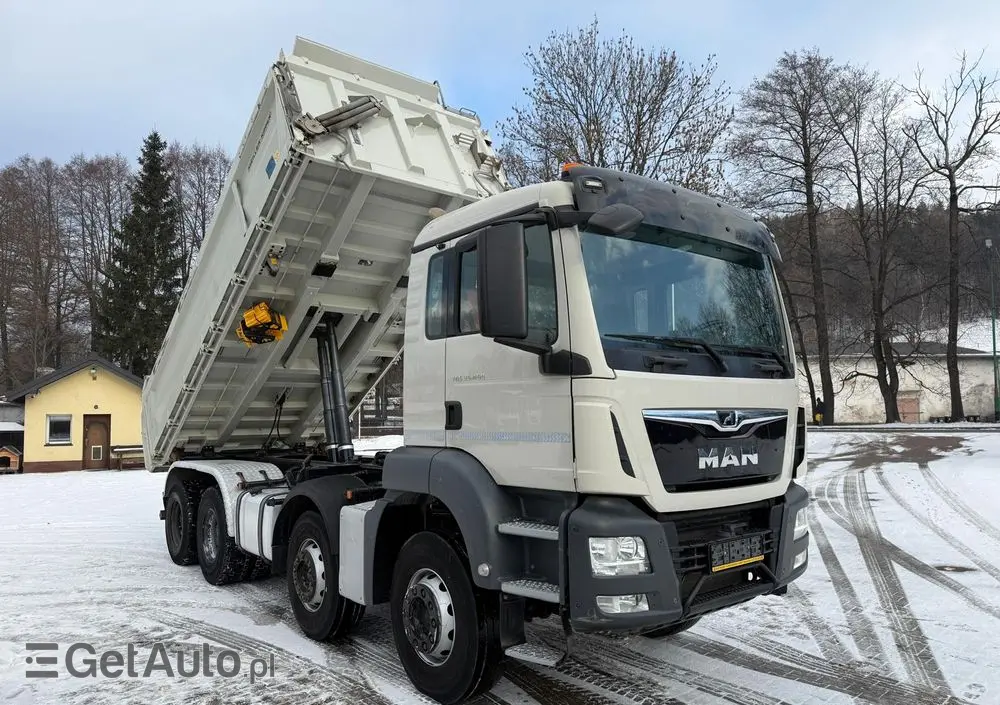 MAN 35.460 TGS wywrotka 8x4, 3-str. MEILLER, BORDMATIC, 302 t.km., TOP! 