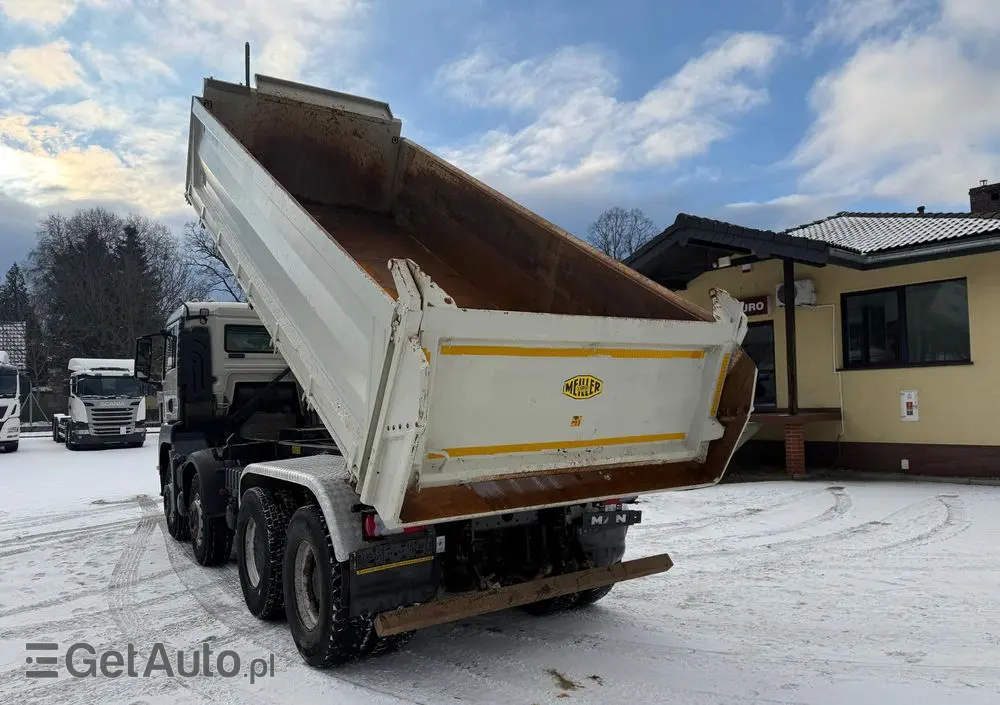 MAN 35.460 TGS wywrotka 8x4, 3-str. MEILLER, BORDMATIC, 302 t.km., TOP! 