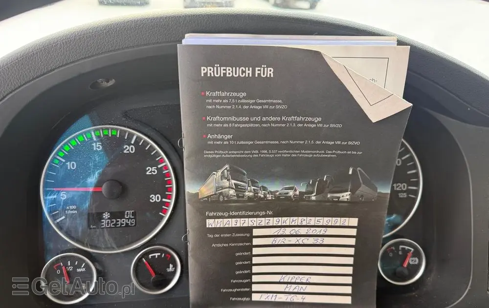 MAN 35.460 TGS wywrotka 8x4, 3-str. MEILLER, BORDMATIC, 302 t.km., TOP! 