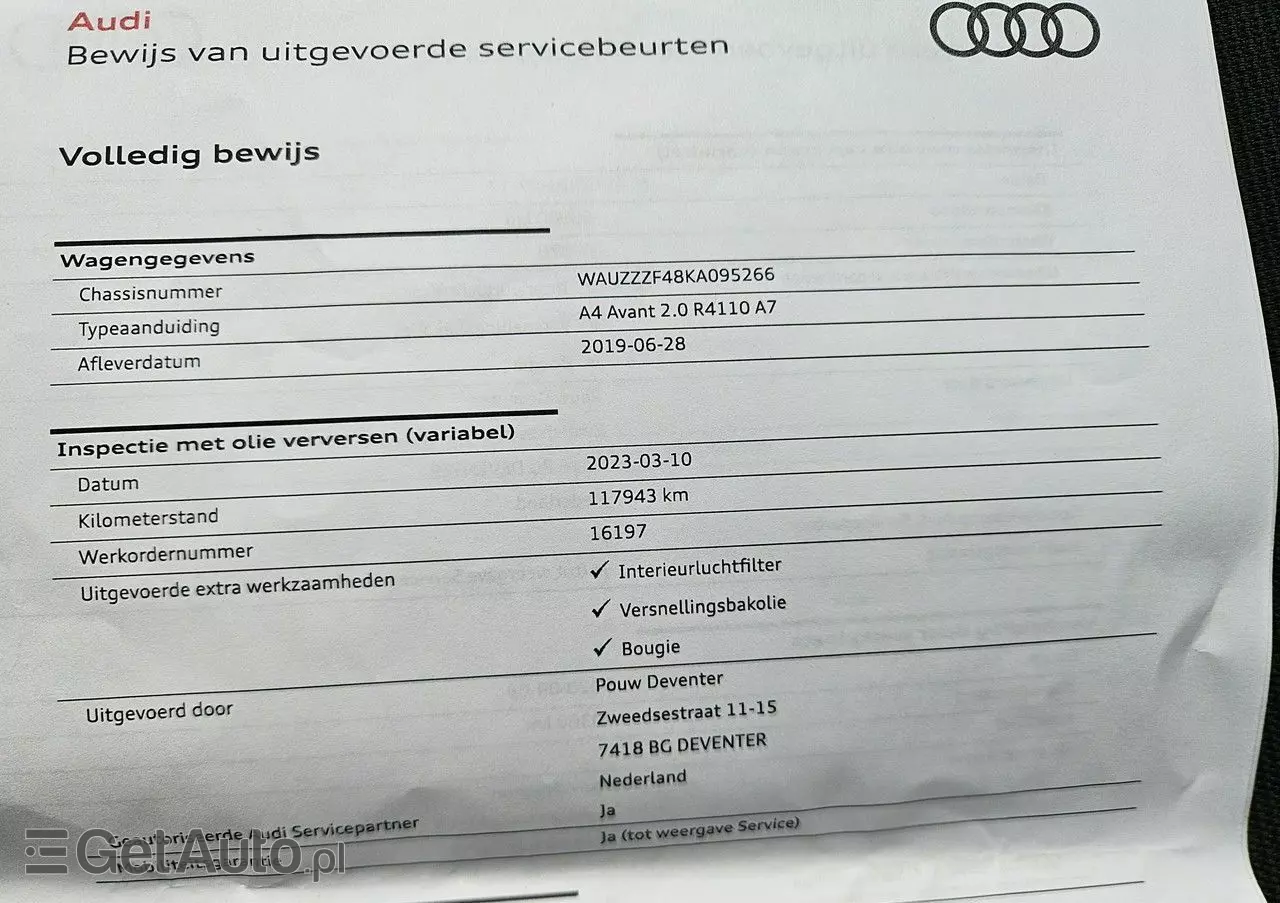 AUDI A4 Avant 35 TFSI S tronic