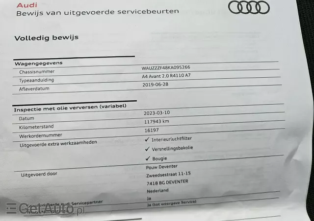 AUDI A4 Avant 35 TFSI S tronic