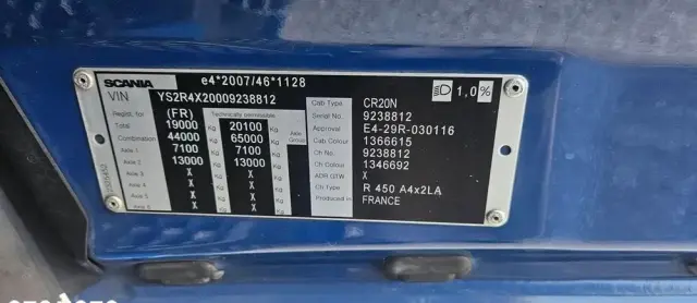 SCANIA R 450 / STANDARD / 298 000 KM / RETARDER / KSENON 