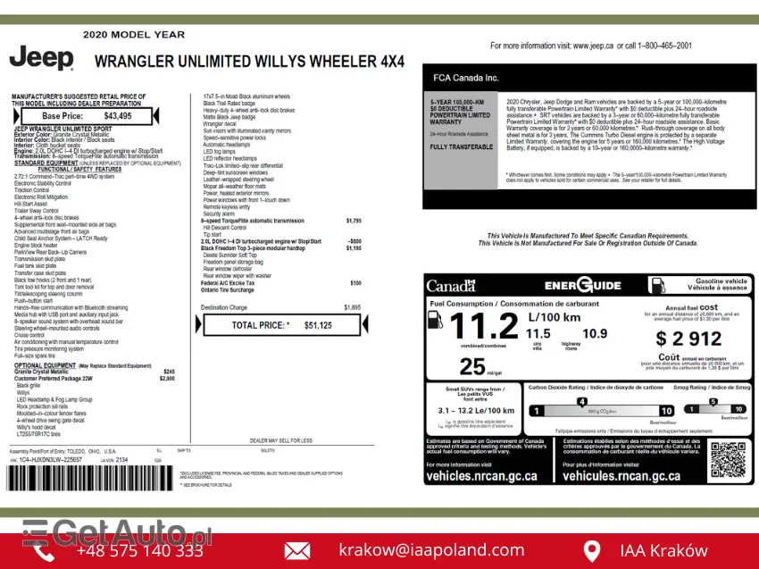 JEEP Wrangler Unlimited WILLYS