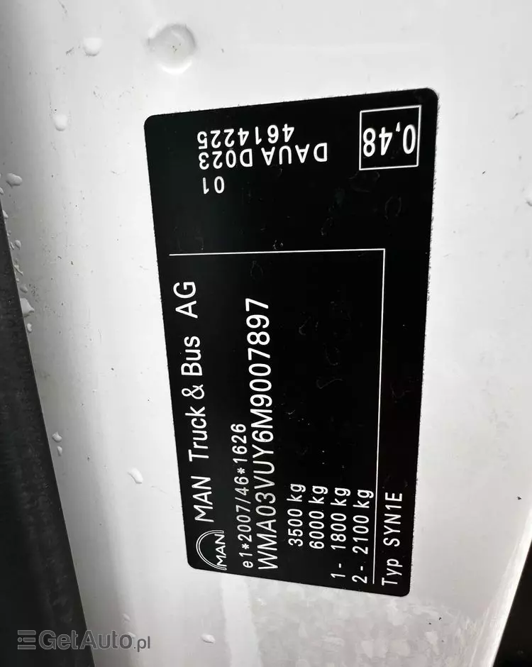 MAN TGE 3.140/Furgon Długi/2020r/Klima/Kamera/serwis MAN 