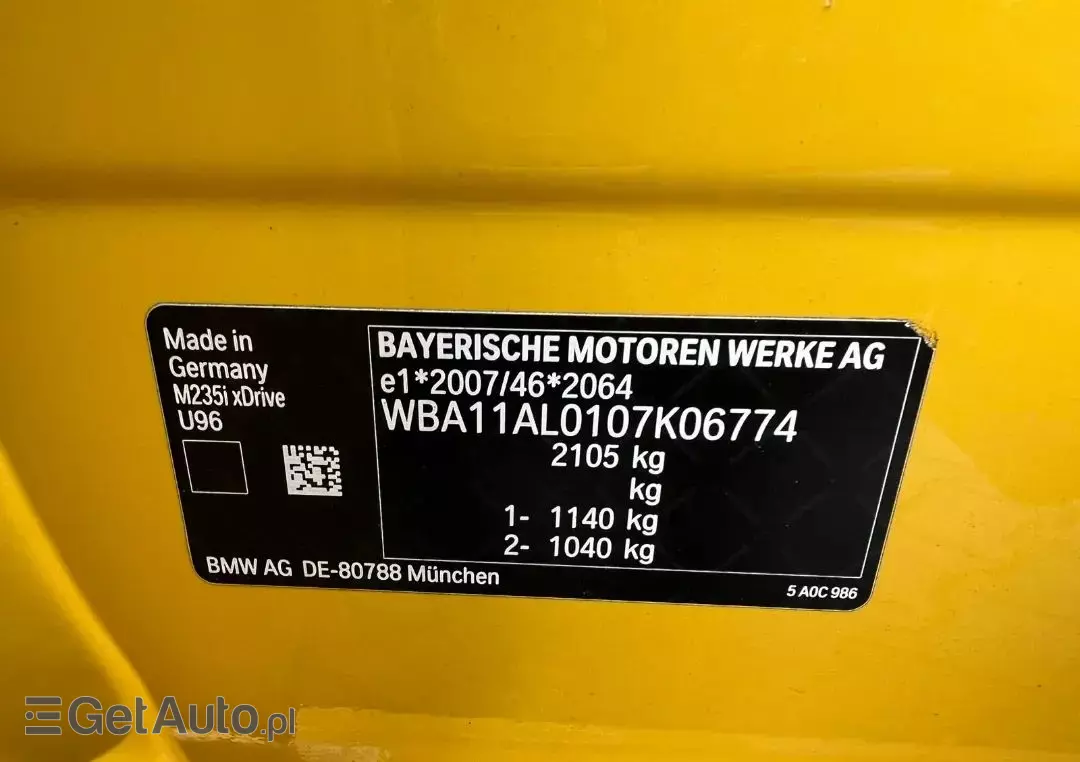 BMW Seria 2  M235i xDrive