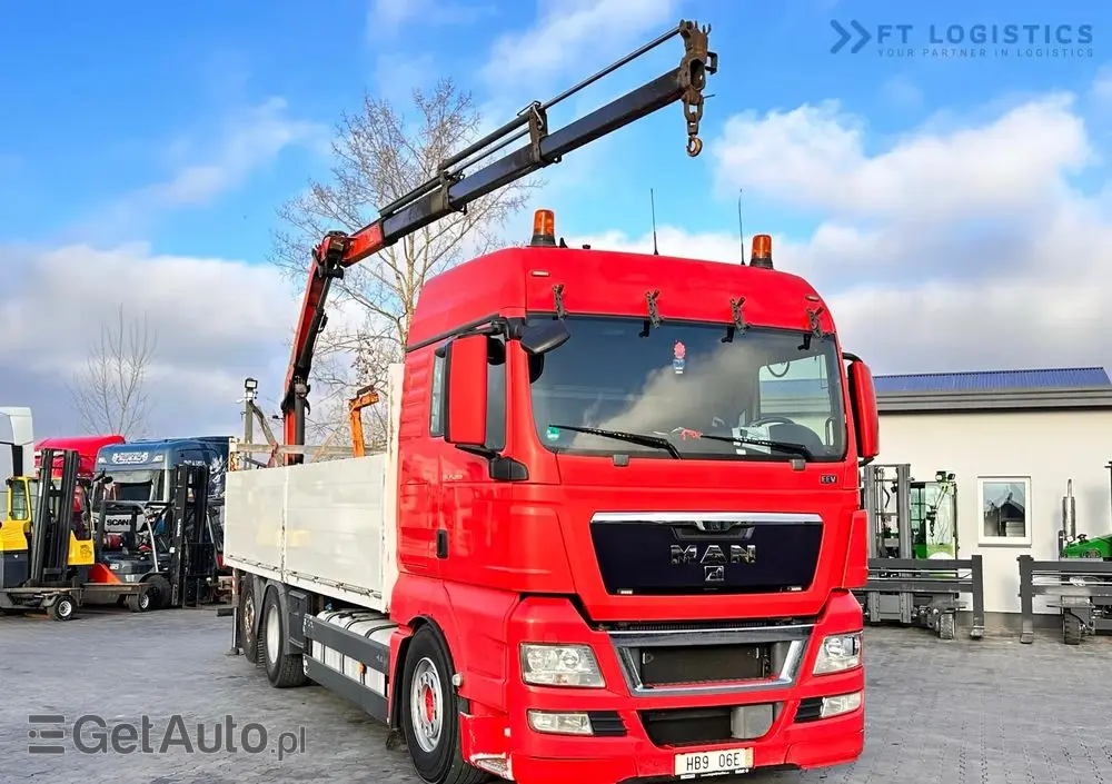 MAN TGX 26.480 6X2 / HDS PALFINGER PK9002-EH B / Opony 80% Michelin / Stan BDB 