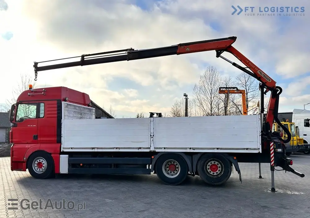 MAN TGX 26.480 6X2 / HDS PALFINGER PK9002-EH B / Opony 80% Michelin / Stan BDB 