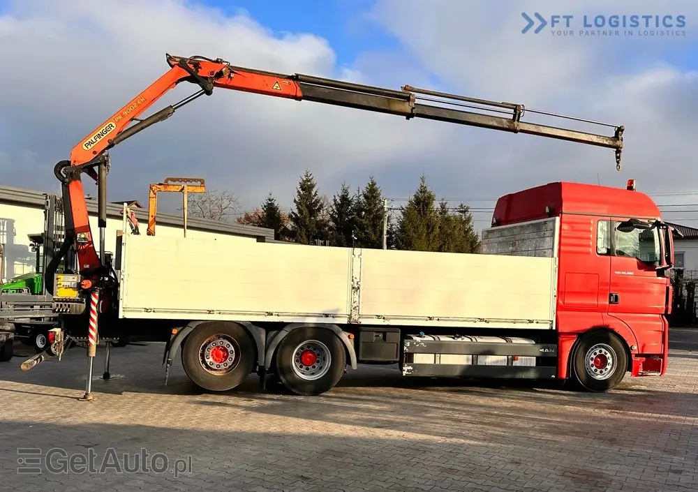 MAN TGX 26.480 6X2 / HDS PALFINGER PK9002-EH B / Opony 80% Michelin / Stan BDB 