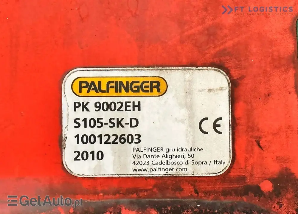 MAN TGX 26.480 6X2 / HDS PALFINGER PK9002-EH B / Opony 80% Michelin / Stan BDB 