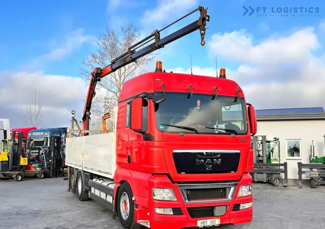 MAN TGX 26.480 6X2 / HDS PALFINGER PK9002-EH B / Opony 80% Michelin / Stan BDB 