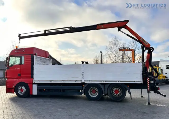 MAN TGX 26.480 6X2 / HDS PALFINGER PK9002-EH B / Opony 80% Michelin / Stan BDB 