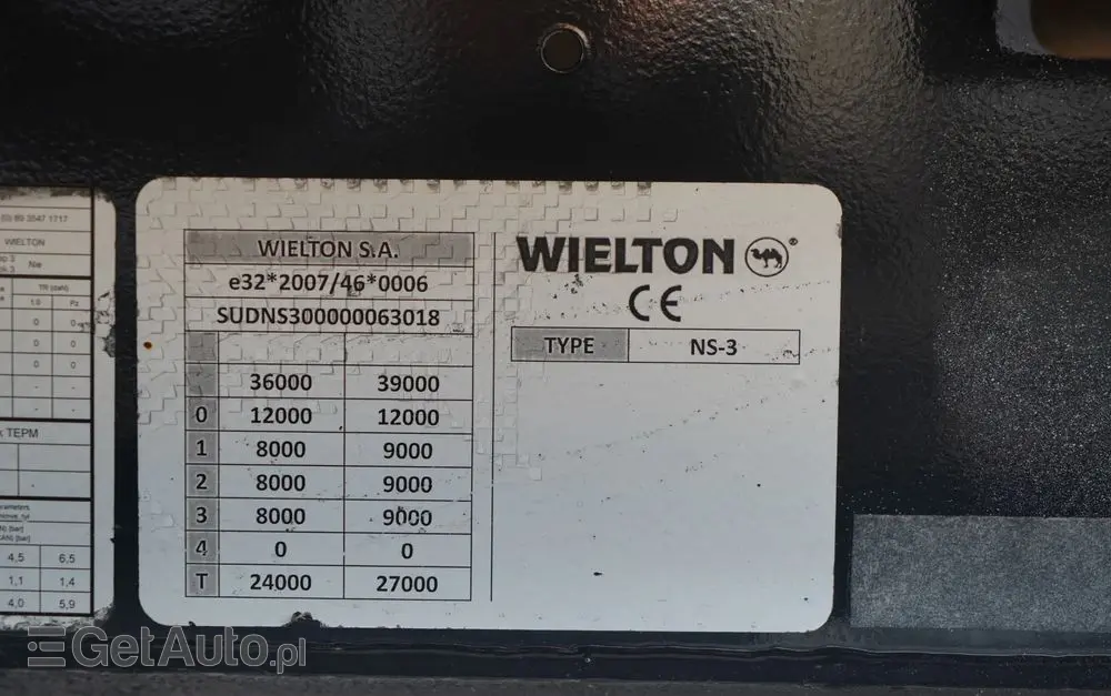 WIELTON FIRANKA / MEGA / SYSTEM BDE - ROZSUWANE SŁUPKI / LOW DECK / OSIE SAF /  - 