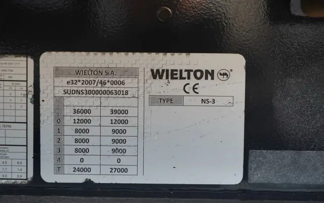 WIELTON FIRANKA / MEGA / SYSTEM BDE - ROZSUWANE SŁUPKI / LOW DECK / OSIE SAF /  - 