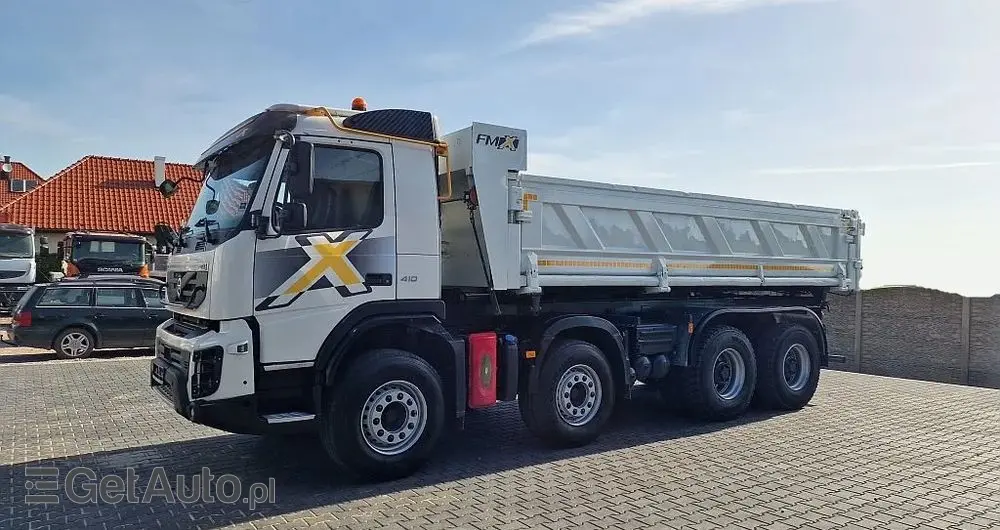 VOLVO Fmx 410 8x4 Kiper Hydroburta Wywrot Nowe Opony 