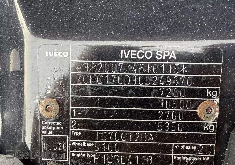 IVECO Daily 72-180/Automat Hi-Matic/kontener15 epalet/winda 1000kg/poduszki fabryczne/ 