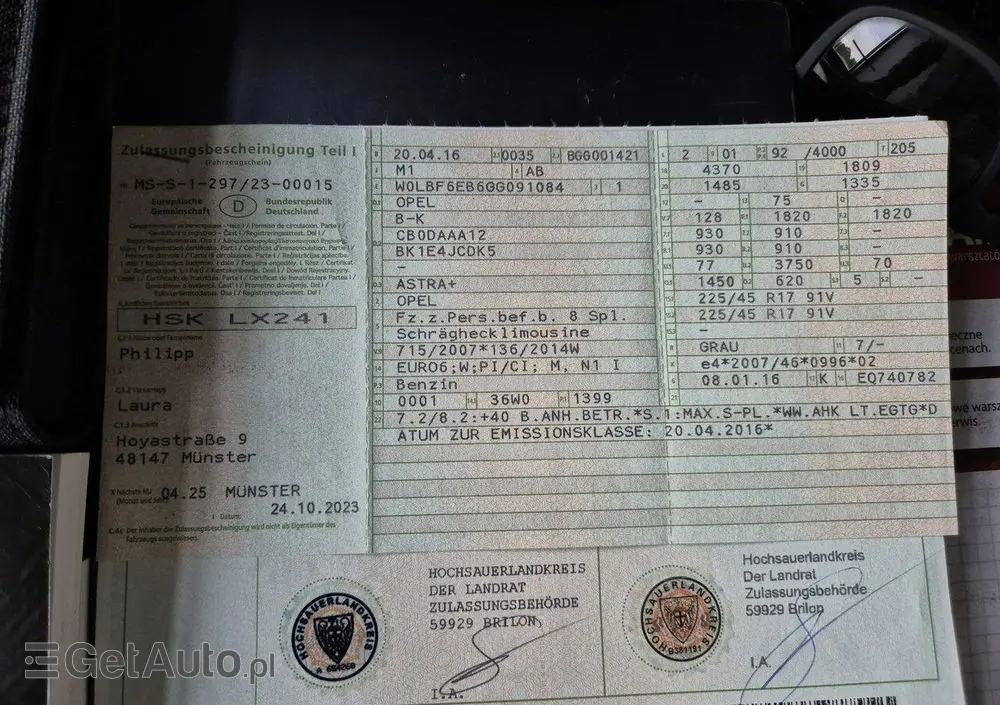 OPEL Astra 1.4 Turbo Dynamic