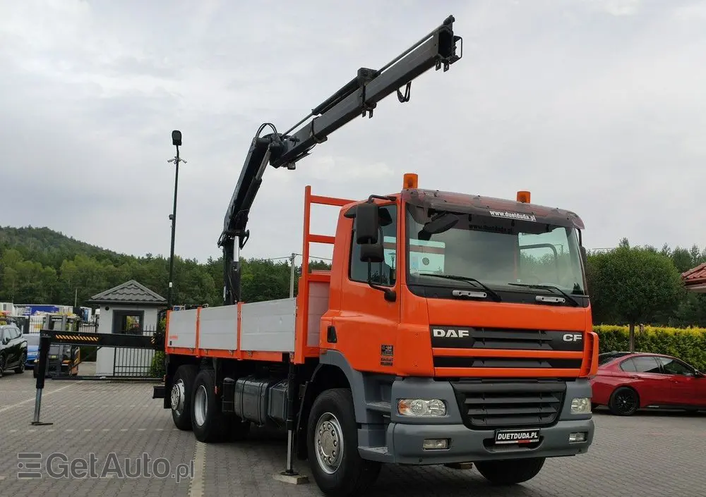 DAF CF 85.380 6x2 Oś Skrętna Skrzynia HDS HIAB 220C  + Pilot 