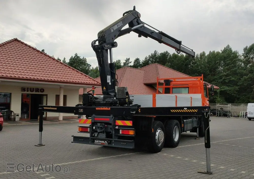 DAF CF 85.380 6x2 Oś Skrętna Skrzynia HDS HIAB 220C  + Pilot 