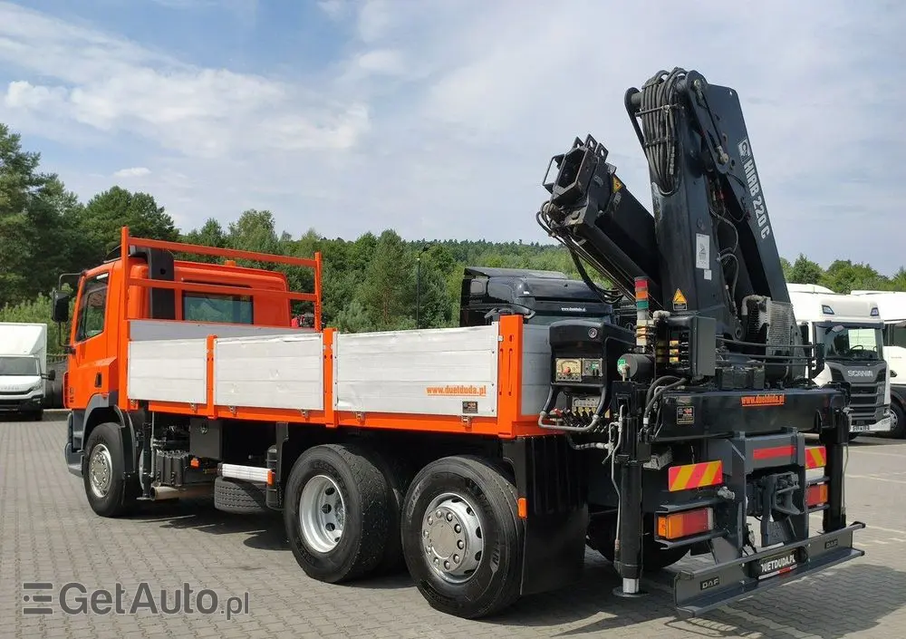 DAF CF 85.380 6x2 Oś Skrętna Skrzynia HDS HIAB 220C  + Pilot 