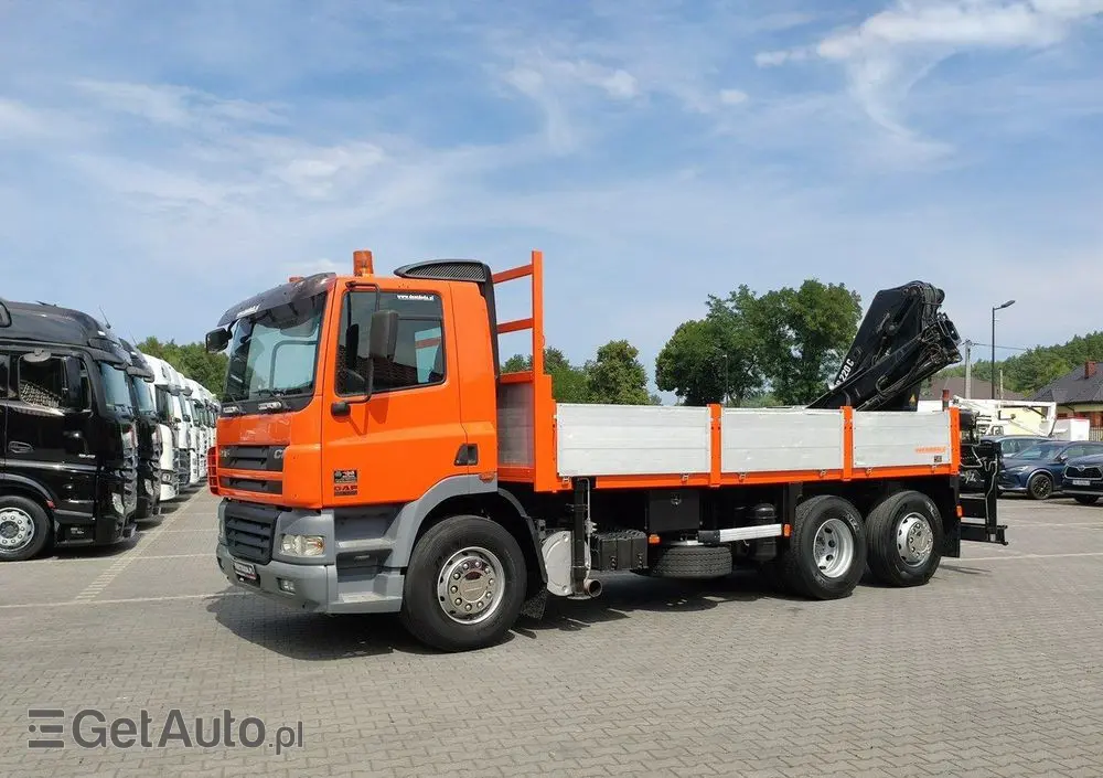 DAF CF 85.380 6x2 Oś Skrętna Skrzynia HDS HIAB 220C  + Pilot 