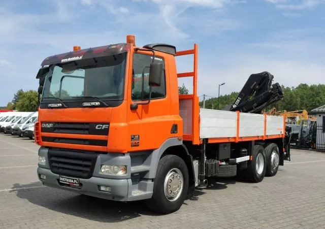DAF CF 85.380 6x2 Oś Skrętna Skrzynia HDS HIAB 220C  + Pilot 