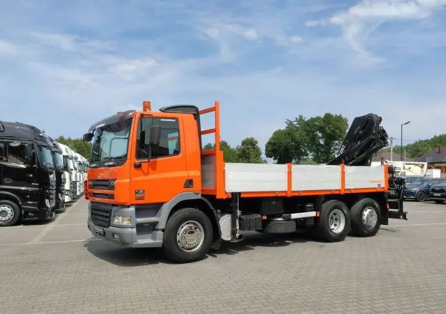 DAF CF 85.380 6x2 Oś Skrętna Skrzynia HDS HIAB 220C  + Pilot 