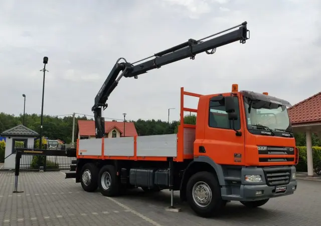 DAF CF 85.380 6x2 Oś Skrętna Skrzynia HDS HIAB 220C  + Pilot 