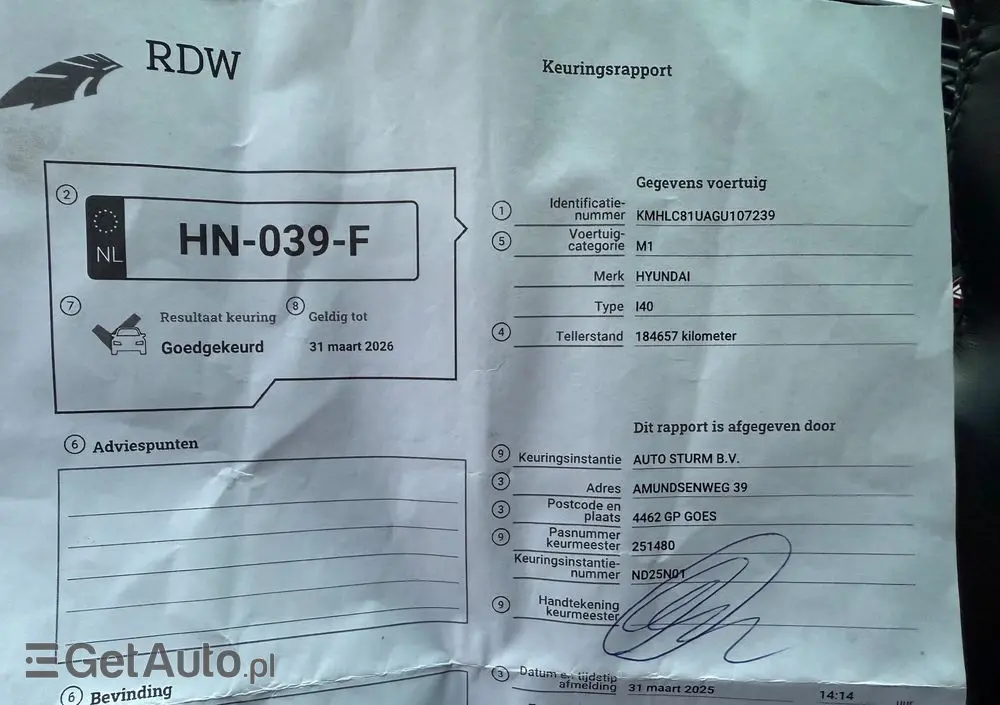 HYUNDAI I40 1.7 CRDi Comfort +