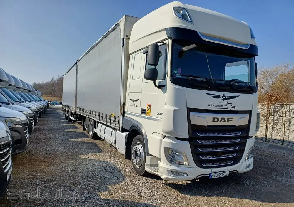 DAF XF 480 SUPER SPACE CAB / ZESTAW TANDEM PRZEJAZDOWY 120m3 